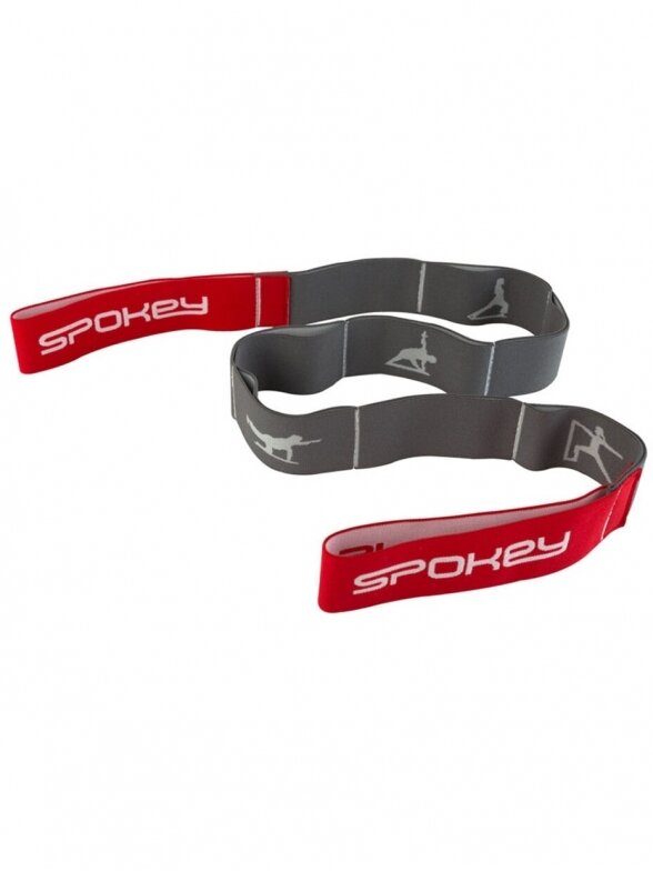 Spokey Yoga juosta pilka/raudona 924436 2