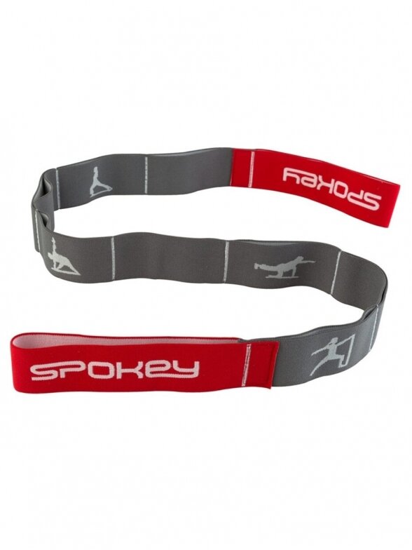 Spokey Yoga juosta pilka/raudona 924436 1