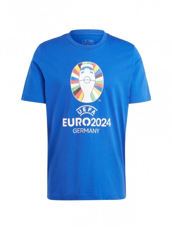 Adidas Euro24 vyriški marškinėliai, mėlyni IT9293 4