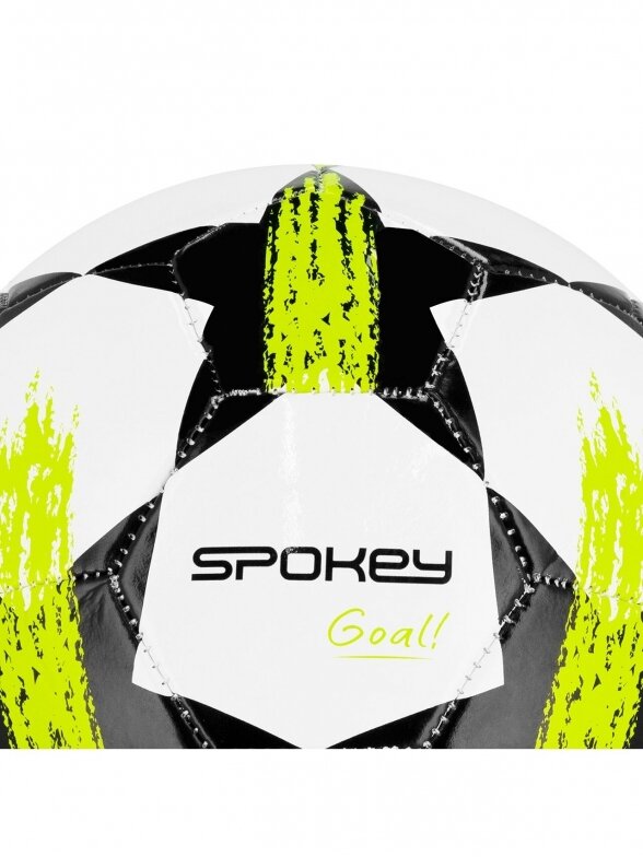 Spokey futbolo kamuolys Goal balta/žalia 942598 2