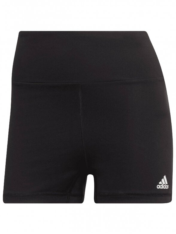 Adidas Moteriški šortai Yoga Essentials aukšto juosmens juodi HD6825