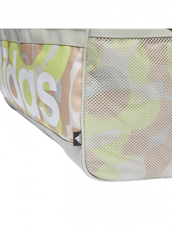 Adidas sportinis krepšys Linear Graphic Duffel S smėlio/ruda/geltona IJ5638 4