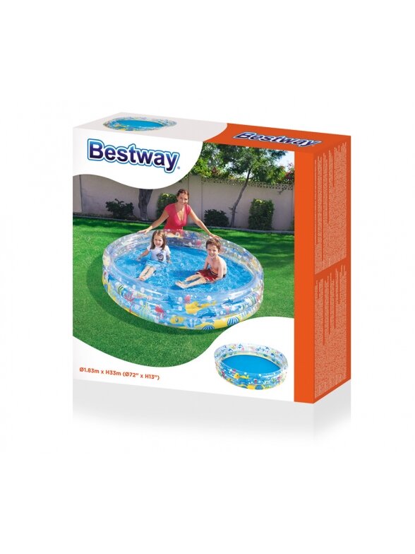 Pripučiamas baseinas BESTWAY 183x33cm /5617/51005 3