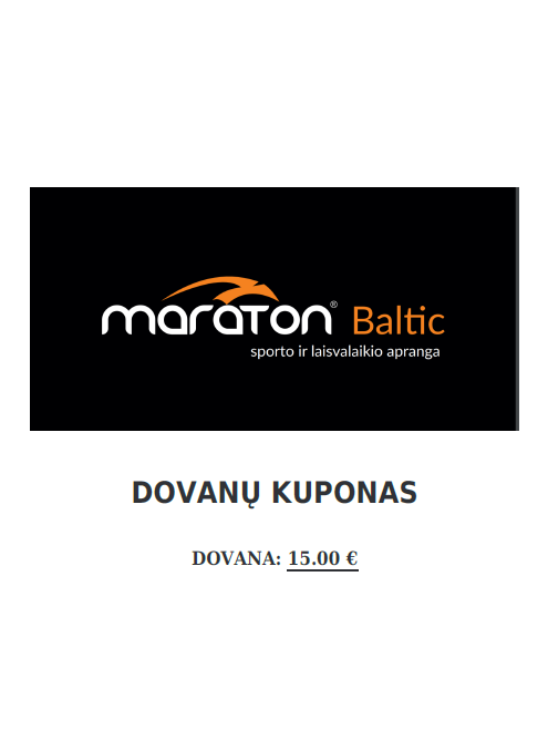 Dovanų kuponas 15 Eur