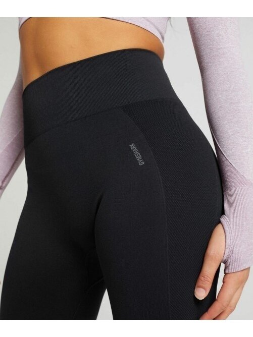 Gymshark šortai moterims juodi GLSH4250 2