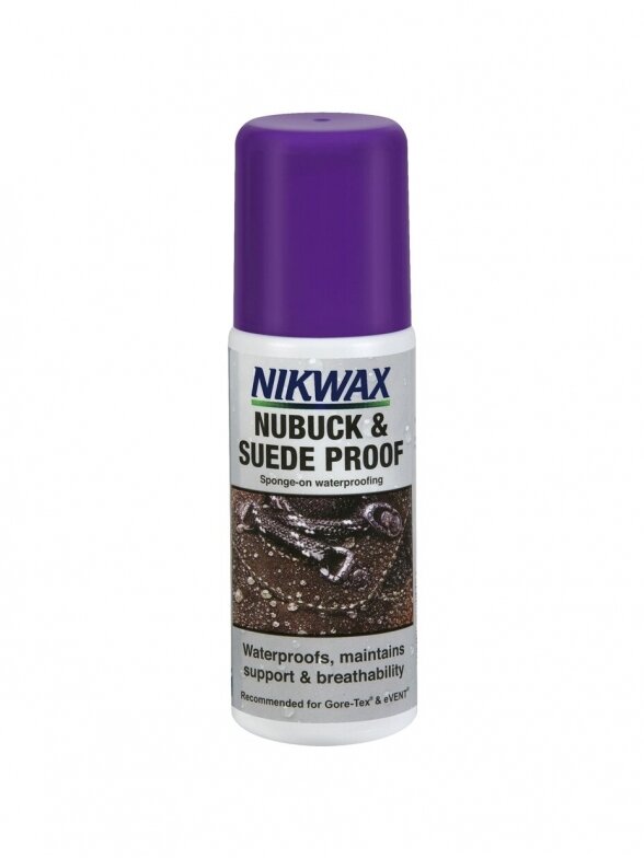 Nikwax impregnatorius Nubuck & Suede 125 ml NI-04 su kempine
