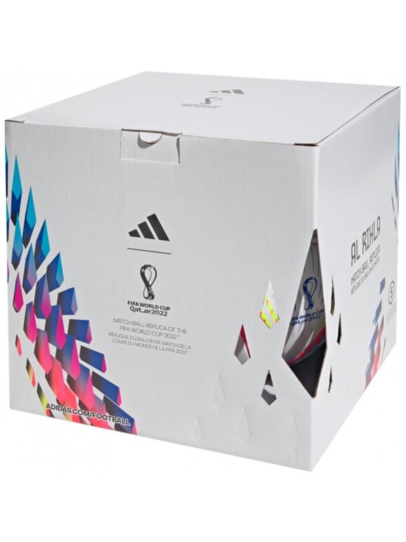 ADIDAS futbolo kamuolys Al Rihla League Ball H5778  White/Pantone 4