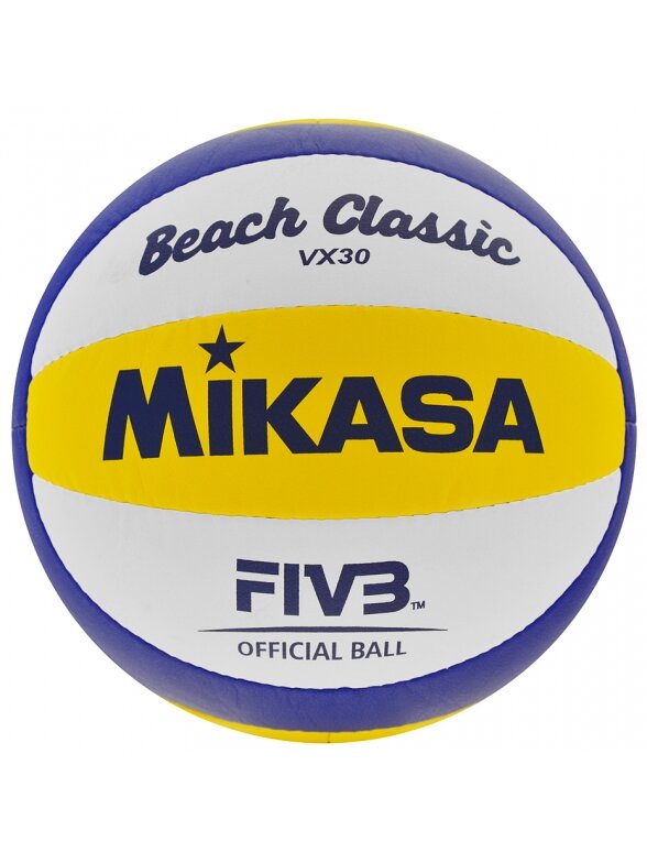 Mikasa tinklinio kamuolys VX30 balta/mėlyna/geltona