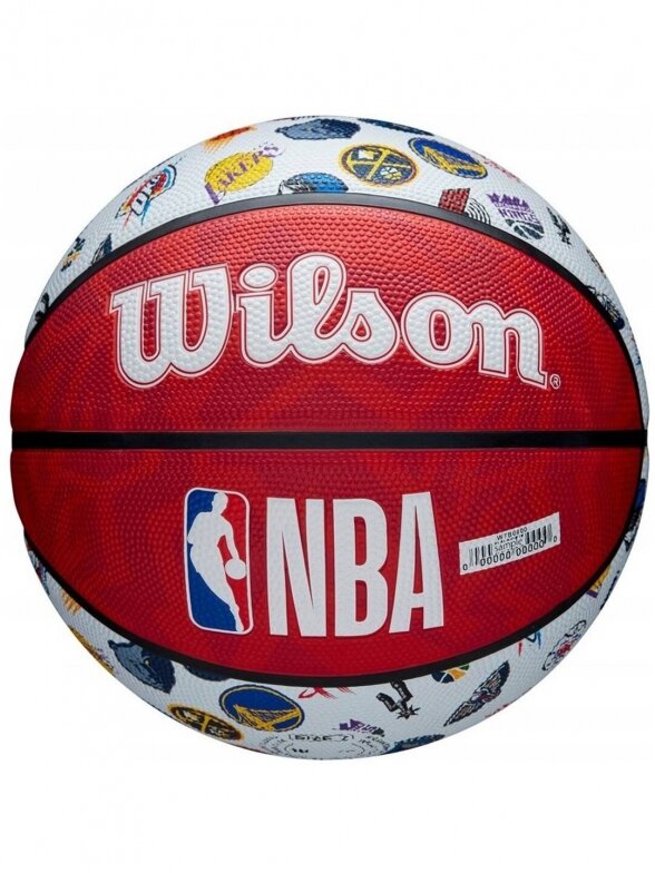 Wilson NBA All Team RWB krepšinio kamuolys mėlyna / raudona WTB1301XBNBA 2